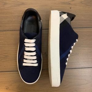 Burberry House Check & Leather Sneakers